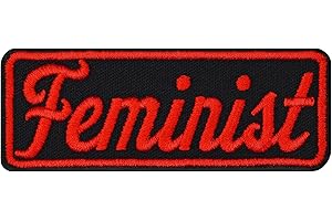 EXPRESS-STICKEREI Écusson féministe brodé - Patch féministe à coudre/à repasser | Cadeau féministe, application "empowered Women" pour tous les tissus | 80x30mm