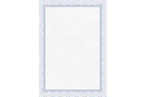 APLI Decadry Border Certificate A4 Paper 115gsm Blue (Pack of 25) OSD4040
