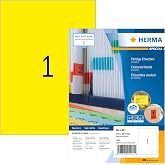 HERMA 4401 Renkli Etiket DIN A4 210 x 297 mm, 100 Yaprak, Kağıt, Mat Kendinden Yapışkanlı, Basılabilir, Kalıcı Yapışkan Renk 