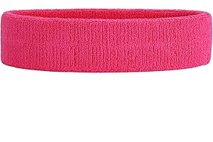 HANERDUN Cinta Sudor Cabeza Hombres y Mujeres Banda Elástica de Pelo Transpirable Antideslizante Banda de Cabeza Atlética de Algodón de Absorción de Humedad para Deportes