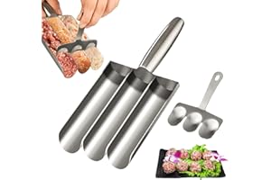 BECHOANIGEL Formador de Albóndigas, Máquina para Hacer Albóndigas con Pala para Cortar, Porcionador de Utensilios de Cocina, Utensilios de Cocina de Bricolaje para Hacer Albóndigas Rápidamente (3)