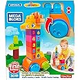 Mega Bloks First Builders Count & Bounce Giraffe with Big Building Blocks, Building Toys for Toddlers (30 Pieces)