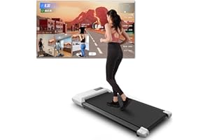 MJWW Raceable Walking Pad with AI Training, Max 136kg Under Desk Walking Treadmill Suitable for Intellegent Wearable Device, APP Control Walking Machine with Multi-Runner Races Door to Door Delivery