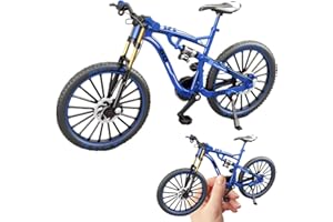DAGLLGEW Finger Bike 1:8 Scale Simulation Alloy Finger BMX Toy Interactive Mini BMX Bike with Movable Part Foldable Bicycle with Shock-Absorbing Decoration for Kids and Collectors
