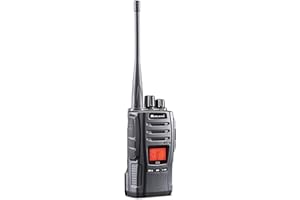 Midland G13 C1462, Walkie Talkie Recargable, Transceptor Radio Semiprofesjonalny z 99 Kanałami PMR446, Funkcja VOX, Wodoodporny IPX4, Bateria Litowo-Ionowa 2600mAh do 40 Godzin, Czarny