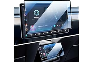 LANGBEAN [2-Częściowa] 15,4" + 8" Folia Ochronna Ekranu dla Tesla Model 3 2024 Highland, 9H Szkło Hartowane Folia Anty Odciski, Akcesoria Nawigacyjne Folia Ochrona Ekranu Przeciw Zarysowaniu