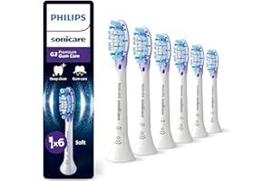 Philips Sonicare G3 Premium Gum Care - têtes de brosse à dents de rechange d'origine, blanc, lot de 6, HX9056/87