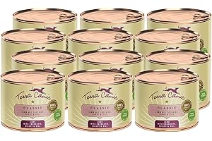 Terra Canis Agneau, courgette, Millet & aneth - Nourriture Humide Classique, 12x200g I Aliment pour Chiens 1re qualité 100% aux Standards de l’Alimentation Humaine I Riche & sain