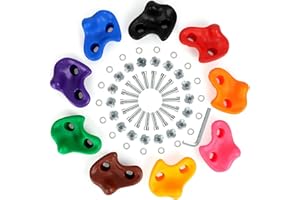 Mlijzard Climbing Wall Grips for Kids, 𝗟𝗮𝗿𝗴𝗲𝗿 Rock Climbing Holds Climbing Frame Accessories, Climbing Rocks for Children, Stepping Stones Indoor Outdoor Climbing Frames