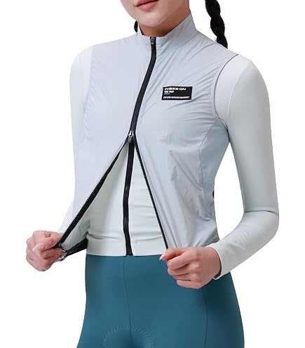 Gilet Cyclisme Femme Sans Manches - Respirant, Coupe-vent, Imperméable Et Réfléchissant | Pour VTT, Randonnée