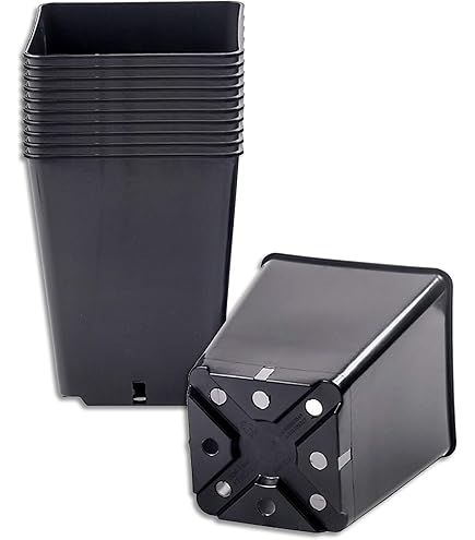 Vaso Per Piante Nere 12 Litri Vaso Per Fiori Rotondi In Plastica - Foto 4