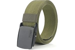 Bansga Cinturón táctico militar Hombres Hebilla metálica Espesar Cinturones de lona de nylon para hombres