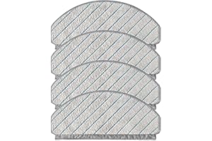 FEEGOW Lot de 4 chiffons de nettoyage en microfibre pour ECOVACS pour Deebot N20 / N20 PLUS / N20 PRO PLUS - Attire efficacement la saleté, la poussière et les poils d'animaux