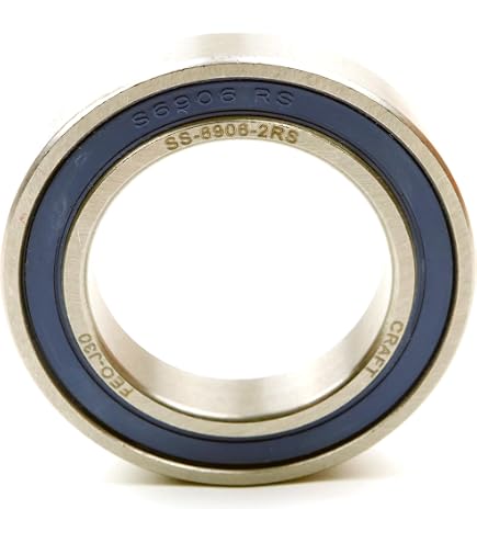 IBB Rillenkugellager 61808 2RS (6808 2RS) – 40x52x7 Mm – Chromstahl, Blank