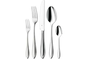 WMF Verona Besteckset, 12 Personen, 60-teilig, Monobloc-Messer, Cromargan Edelstahl poliert, glänzend, spülmaschinengeeignet