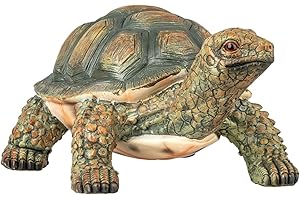 VERDOBA Figura para jardín tamaño Real (Tortuga). Decoración para Exterior. Escultura con Forma de Animal. Figurín Decorativo de Piedra.