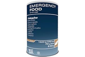 Katadyn Emergency Food Butterpulver, Notvorrat beim Campen, Trekking, etc. - 1x 500g Dose