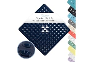‎TONIAMO Toniamo Duschmatte rutschfest 53x53 cm | Antirutschmatte Dusche quadratisch | Rutschmatte Dusche antibakteriell & maschinenfest | Duscheinlage rutschfest BPA-frei | Nightblue