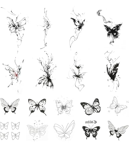 Aivoch 9 Blätter Temporäre Tattoos Wasserdicht In Produktbild-Vorschau 2