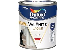 Dulux Valentine Peinture Laque Valénite Intérieur et Extérieur Multi-supports - Finition parfaite et lisse, Formule Haute Résistance - Brillant Blanc 2 L