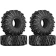 INJORA 1.9 Tires Mud Terrain Kraken Claw Wheel Tires for Axial SCX10 Pro UTB18 TRX4 Redcat VS4-10 Redcat Gen 8 7 Pro Enduro FCX10 1/10 RC Crawler Car,4PCS