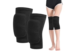 Xujinsongg 2 Pcs Knee Pads for Kids Age 7-12 Years, Dance Volleyball Knee Pads Women Men, Soft Knee Sleeves Dance Knee Pads, Knee Support Pads for Cycling Running Football Sport Wrestling Knee Pads