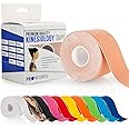 Proworks Kinesiology Tape | 5 Metre Roll Kinesio Tape for Elastic Muscle Support for Exercises, Sports, Recovery & Face Tape - Skin