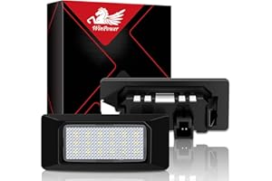WinPower LED Luci targa per auto Lampada targa 3582 SMD con CanBus nessun errore 6000K Xeno Bianco freddo per A1/A3/A4/S4/RS4/A5/A6/RS6/A8/S8/Q5/Q7/TT/R8 ecc., 2 Pezzi