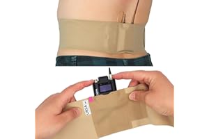 URSA STRAPS URSA - Cinghia da vita, ultra sottile, traspirante ed elastica, per microfono, compatibile con la maggior parte dei trasmettitori/ricevitori, colore beige, vita grande, piccola tasca