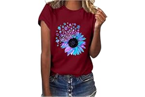 Zilosconcy Blusa Elegante Magliette T Shirt Estiva Base Tee Maglietta Manica Corta Donna T Shirt Donna Manica Corta Maglietta Donna Scollo a V Camicia Donna Estive Elegante T Shirt Casual