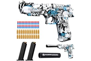 YYHCC Desert Eagle,Toy Pistole,Foam Blaster,Schaumstoff Soft Bullet Gun Spielzeug, KindeGeburtstag Geschenke,Simulation Pistolenmodell (Graffiti-Farbe)
