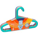 Huub Hanger Plastik &Ccedil;ocuk Askısı, Elbise Askısı, Renkli Askı, Slim Askı (Standart, Adet, 8)