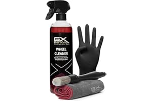 GxDetail Car Care - Limpia Llantas para Coche 500 ml. – Eliminador de Suciedad, Grasa y Ferodo – Fórmula Potente y Segura para Todo Tipo de Llantas – Brillo Profesional y Fácil Aplicación...