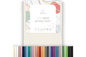 Soft Dream Spannbettlaken 80x180 cm Naturfarben - 100% gekämmte Baumwolle Jersey - Premium Qualität - Spannbetttuch für Kinderbett Juniorbett - OekoTexZertifiziert - Made in EU - 80x180cm Naturfarben