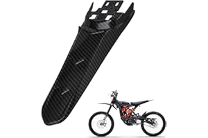 RUNFARR Sur Ron Guardabarros trasero extendido, guardabarros trasero de motocicleta, plástico ABS para Surron Light Bee X/S Electric Dirt Bike-patrón de fibra de carbono
