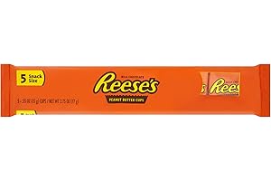 HERSHEY'S Reese's Peanut Butter Cup, American Candy, Snack Size, 5 pack 77g