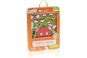 Open The Joy Magnetic Emotions Playset: Explore, Learn, and Express Feelings with Mix and Match Magnetic Characters and Expressive Faces - Ages 4 and Up