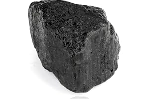 ‎XIANNVXI XIANNVXI Schwarzer Turmalin Große Rohstein Kristalle Naturstein Turmalin Stein Echt Natürlicher Kristall Steine Premium Wasserstein Reiki Witchy Decor Esoterik Geschenke 4.5–5.5 cm, 1PC