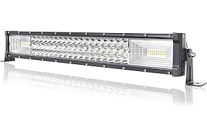 Willpower Barra LED 56 cm 22 '' 270 W Rampa Spot & Flood 12 V 24 V Impermeabile Proiettore Lungo Raggio Luci Faro di Lavoro per 4 x 4 Auto Trattore Quad Barca