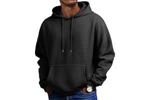 COOFANDY Sweat a Capuche Homme Sweatshirt Chaud pour Hiver Pull à Manches Longues Coton