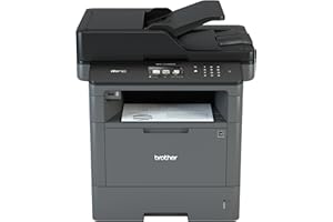 Brother MFCL5700DN Multifunktions-Laserdrucker mit Faxfunktion, Schwarzweiß und Weiß, Druckgeschwindigkeit 40 ppm, Kabelnetzwerk (kein WLAN), automatischer beidseitiger Druck, 9,3 cm großes