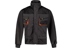 BWOLF Atlas Veste de Travail multifonctionnelle pour Homme Veste de Travail Veste de Travail pour Homme - Gris - Large