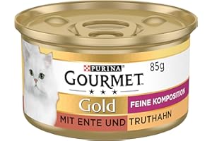 Gourmet Gold Karma dla Kotów, Kaczka/Indyk, 12 x 85 g