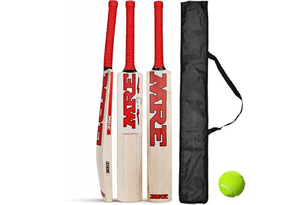 Himachal Willow Cricket Bat for Kids with Tennis Ball and Cover Light Weight Cricket Bat for Tennis Ball (Size - 4 for 8 to 11 Years Old)