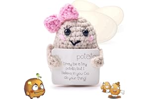 Yizemay Positive Funny Potato, Valentines I Love You Gifts for Her Him, Positive Gifts for Her Him, Pocket Hug Worry Doll, Weird Good Luck Cute Romantic Gifts for Women Friends