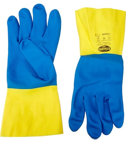 EKASTU Sekur Chemikalienschutzhandschuh Größe 10/XL – Aus PVC, Robust, Für Putzmittel & Chemikalien (EN 374)