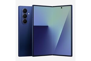 Samsung Galaxy Z Fold7 Cell Phone, 256GB AI Smartphone, Unlocked Android, AI Photo Edits, Large Screen, Long Battery Life, 2025, Blue Shadow (International Version)