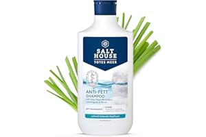 ‎SALTHOUSE Salthouse Totes Meer Therapie Anti-Fett Shampoo, Bioaktiv-Komplex befreit Kopfhaut von Fett, mit Lemongrass für Frischegefühl, 250ml