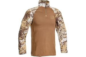 DEFCON 5 Combat Shirt Tiger 3267 Defcon5 con Tasche sui Gomiti per Protezioni Soft (Coyote