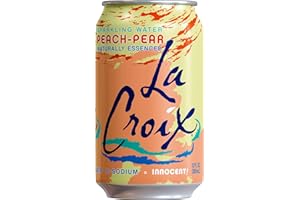 La Croix Naturally Essenced Peach-Pear Sparkling Water 355ml (Pack of 24)